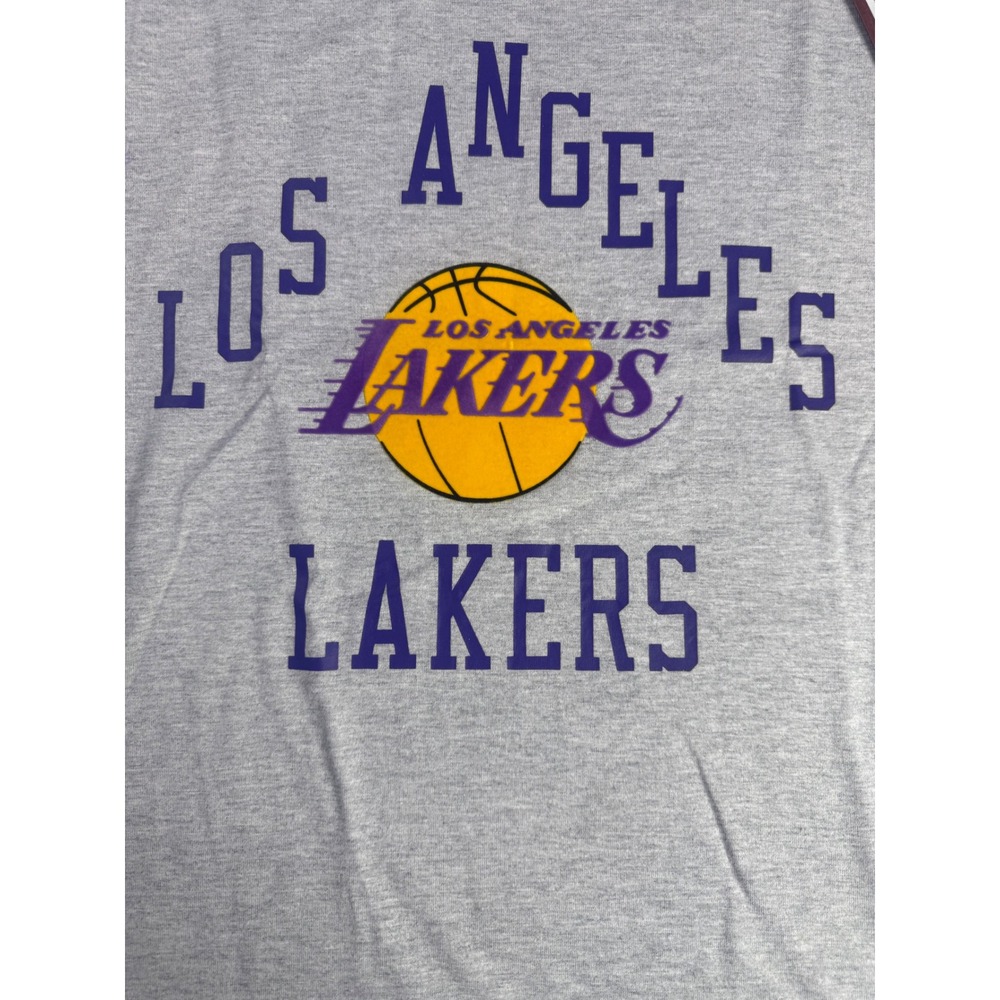 Mitchell & Ness Los Angeles Lakers Bodega Tee Grey SSTESH21072 Mens M NEW